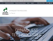 Tablet Screenshot of dynaquest.net